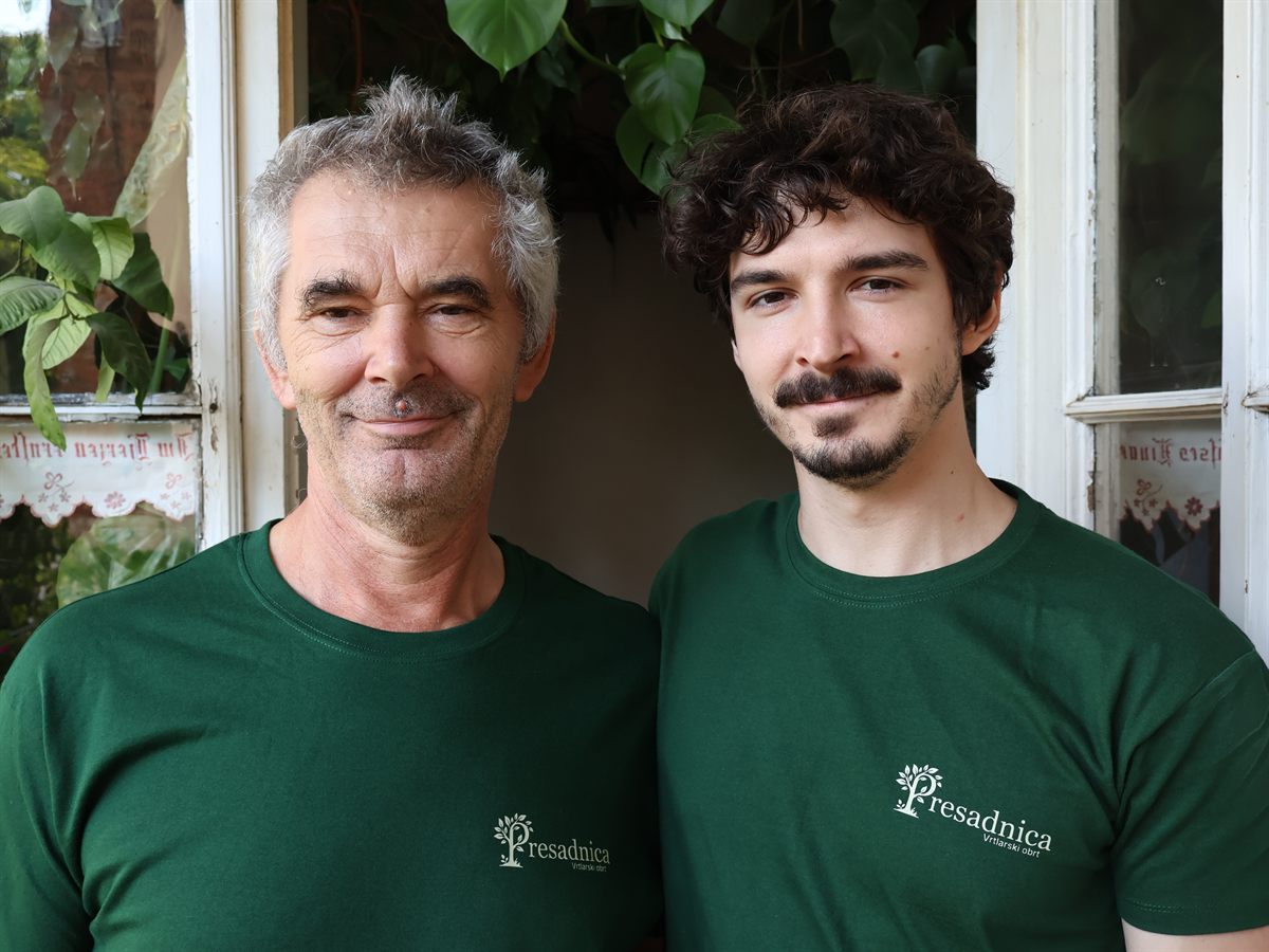 Krešimir i Adam Gašpar, osnivači Presadnice